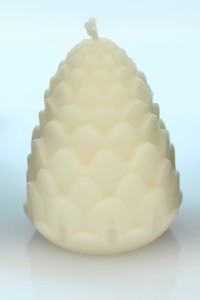 Świeca sojowa z formy - Szyszka