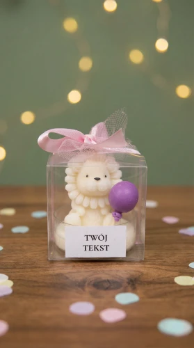 podziekowania lew bialy wstazka rozowa balon fioletowy WS10269.webp