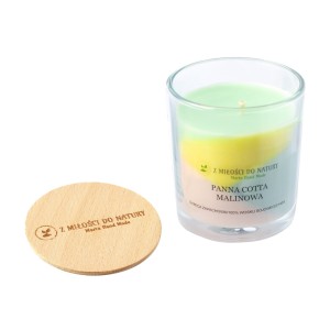 Świeca sojowa Panna Cotta Malinowa