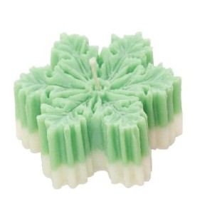 Świeca sojowa zielony płatek śniegu