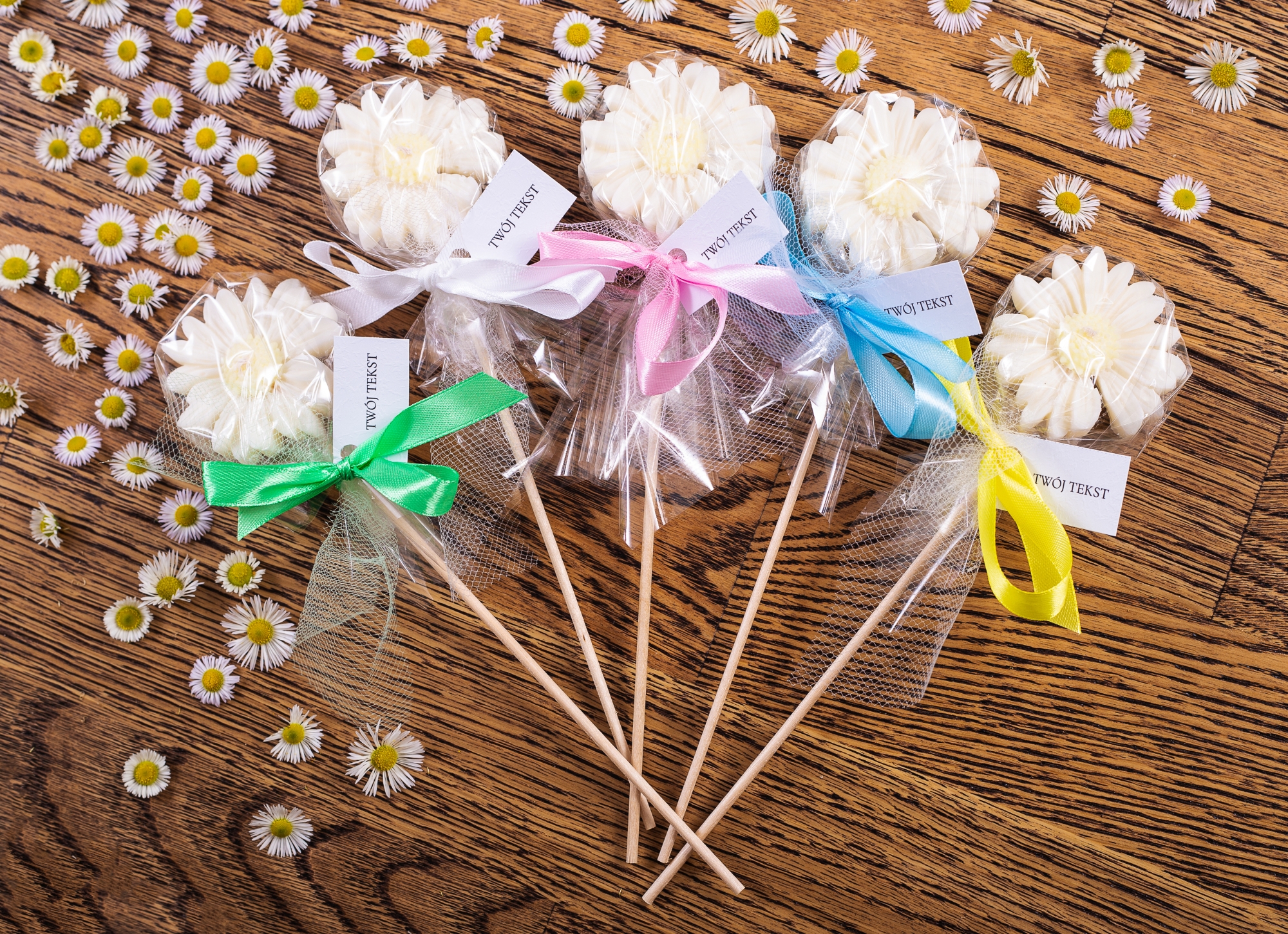 Kolory świeca sojowa podziękowania dla gości