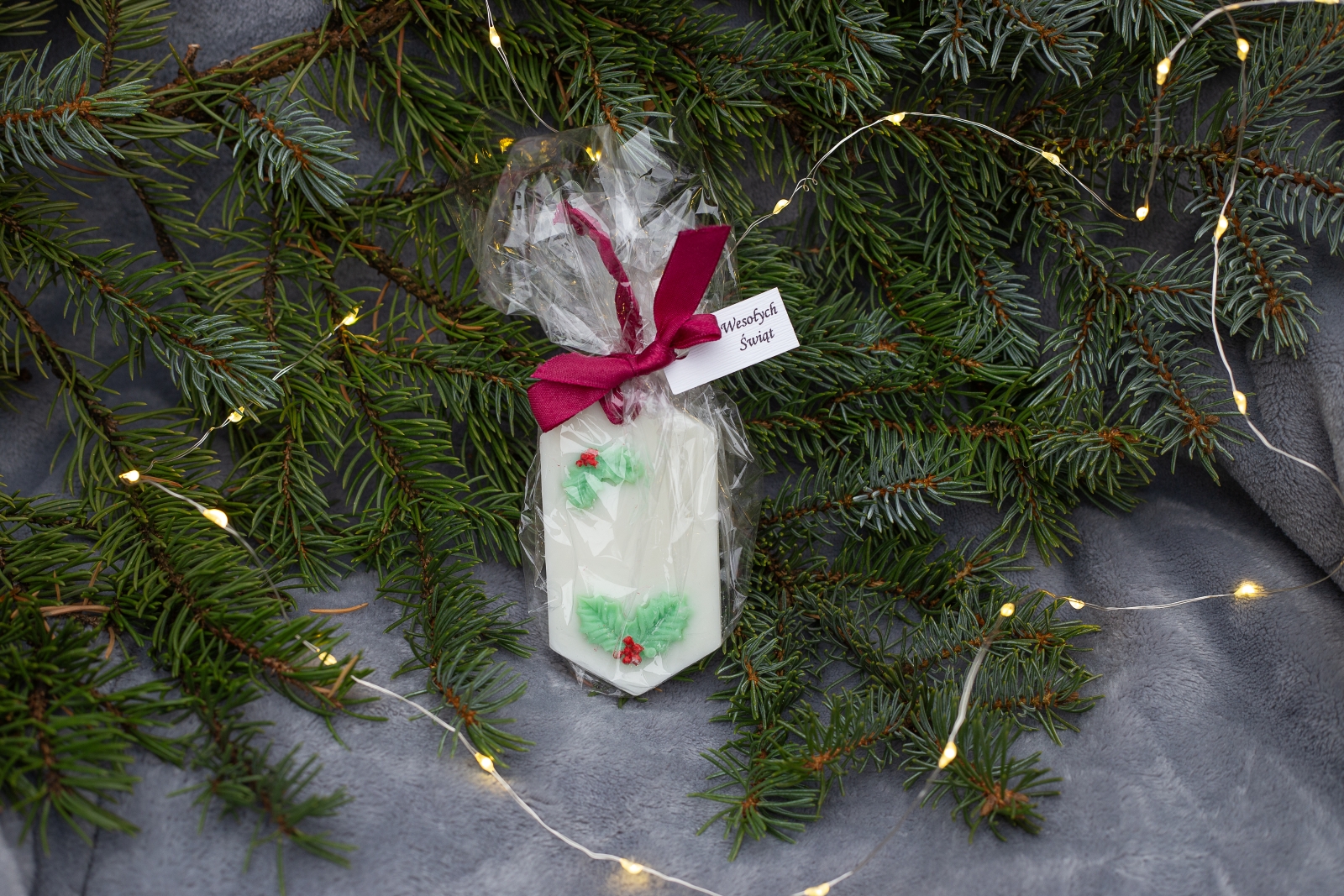 świąteczna elegancka zawieszka sojowa